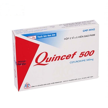 Ảnh của Quincef 500(Cefuroxim)-hộp 2 vỉ 5 viên