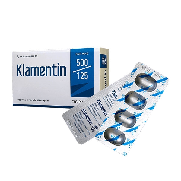Ảnh của Klamentin 500/125 (3 vỉ x 4 viên) - (Amoxicilin + acid clavulanic)