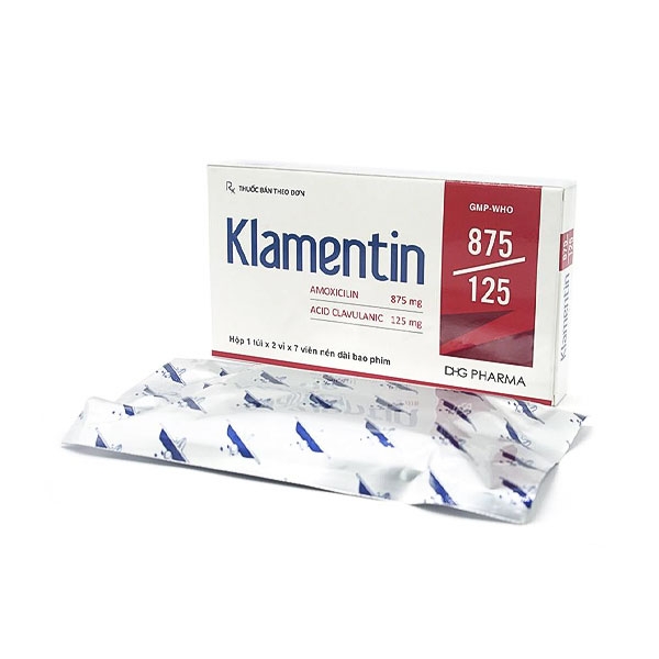Ảnh của Klamentin 875/125 ( h 2*7 viên ) - (Amoxicilin+Acid Clavulanic)