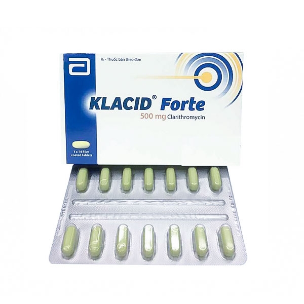 Ảnh của Klacid Forte 500 ( H 1*14 viên )-( Clarithromycin )