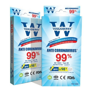 Khẩu trang Wakamono Hộp 10 cái - 1