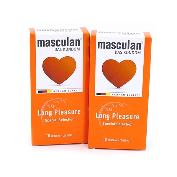 Ảnh của Bao cao su Masculan long pleasure - hộp 10 cái