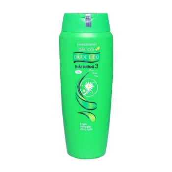 Ảnh của Dầu Gội Dược Liệu Thái Dương 3 Xanh/ Đỏ Chai 200ml STD