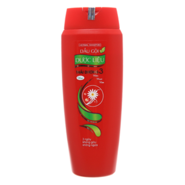 Ảnh của Dầu Gội Dược Liệu Thái Dương 3 Xanh/ Đỏ Chai 200ml STD