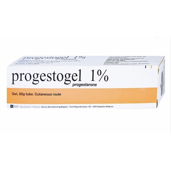 progestogel 1% - bỉ - 2