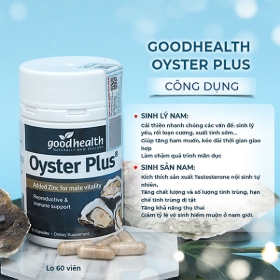 Oyster Plus Good Health tinh chất hàu tăng cường sinh lực nam Lọ 60 viên