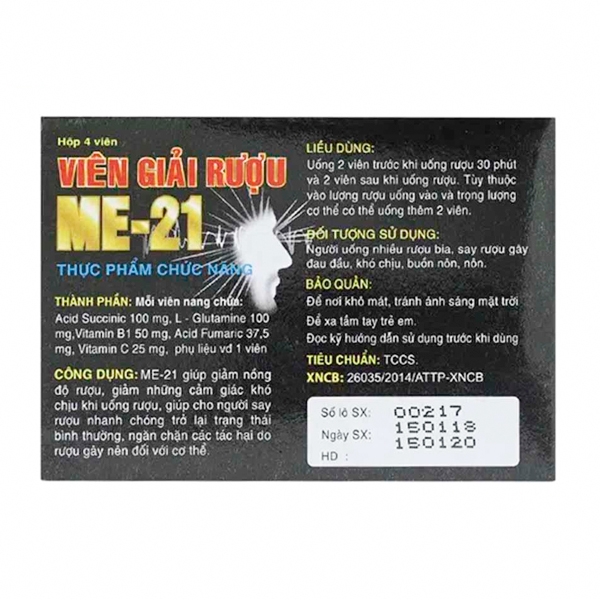 Ảnh của Viên giải rượu ME21 (H 15*4 viên )