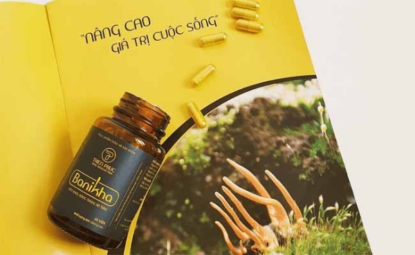 Ảnh của Đông trùng hạ thảo BANIKHA - Bổ thận nam, Tăng cường sinh lý nam, Bổ phổi, Tăng đề kháng (Hộp 60 Viên)