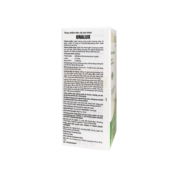 Ảnh của ORALUX drops - HỖ TRỢ TĂNG CƯỜNG THỊ LỰC CHO BÉ