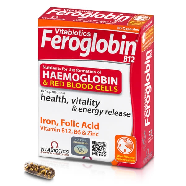 Ảnh của Viên uống bổ sung sắt và folic Feroglobin B12 - Vitabiotics