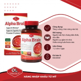 Alpha Brain - Viên uống bổ não, hỗ trợ tuần hoàn não 