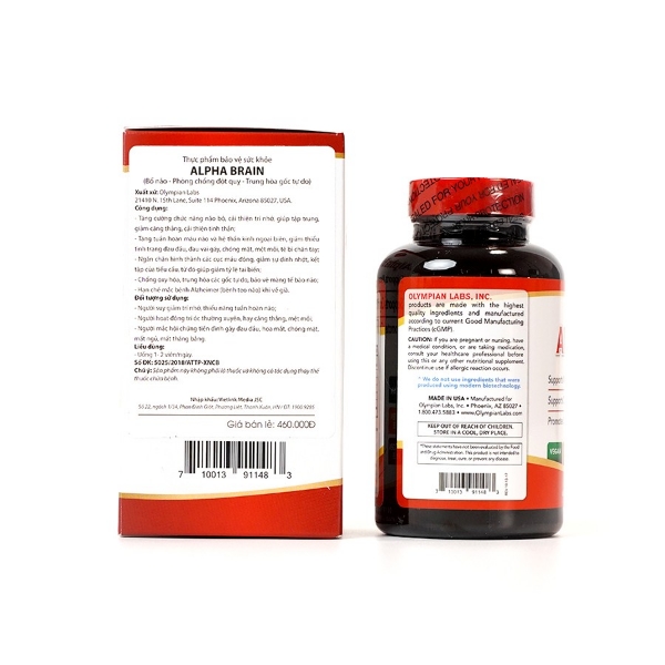 Ảnh của Alpha Brain - Viên uống bổ não, hỗ trợ tuần hoàn não 