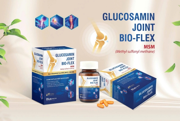 Ảnh của Viên uống Glucosamin Joint Bio-flex hỗ trợ tăng tiết dịch khớp, giảm thoái hóa khớp ( Lọ 60 viên )
