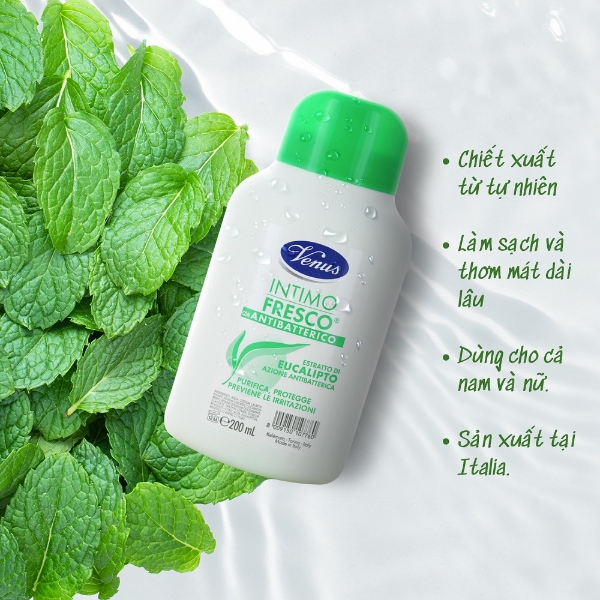 Ảnh của Dung dịch vệ sinh Venus Intimo Fresco bạc hà nhập khẩu Itakia (Chai 200ml)