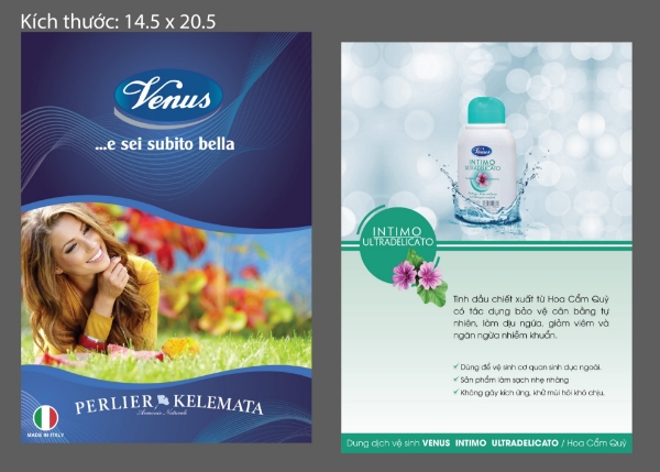 Ảnh của Dung dịch vệ sinh Venus Intimo Ultra Delicato hoa Cẩm Quỳ nhập khẩu ITALIA (Chai 200ML)