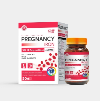Ảnh của Viên uống Pregnancy Iron bổ sung sắt ngừa thiếu máu 50 viên