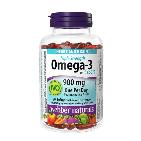 Ảnh của Webber Naturals Triple Strength Omega 3  + CoQ10 (Hộp 80 Viên)