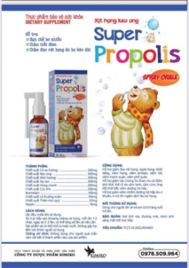 Ảnh của Xịt họng keo ong Super Propolis Chai 30ml