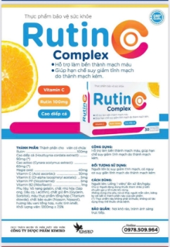 Ảnh của Rutin C complex hỗ trợ làm bền thành mạch Hộp 30 viên