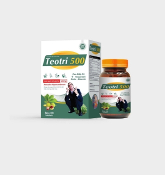 Ảnh của Viên uống Teotri 500 hỗ trợ giảm triệu chứng trĩ chảy máu ( Lọ 30 viên )