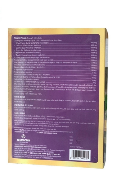 Ảnh của Viên uống Sâm tố nữ Nhất Long cải thiện nội tiết nữ 30 viên