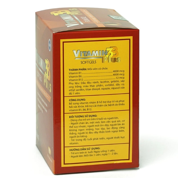 Ảnh của Vitamin 3B Plus Vshine cung cấp vitamin B1, B6, B12 Hộp 80 viên