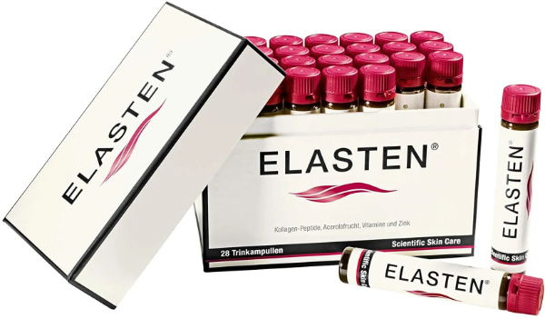 Ảnh của Collagen thủy phân Elasten Hỗ Trợ Da Đàn Hồi Mịn Màng từ Đức Hộp 28 lọ
