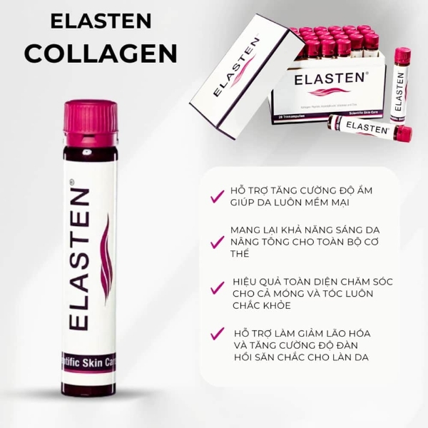 Ảnh của Collagen Elasten Drink từ Đức 28 ống collagen peptide 2500mg làm đẹp da