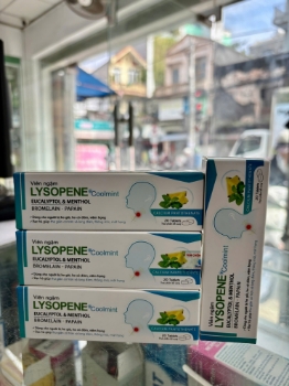 Ảnh của Viên ngậm Lysopene Cool Mint Giảm ho, giảm đau rát họng Tuýp 24 viên