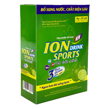 Ảnh của Ion Drink giúp bù nước và điện giải ( 3 vị cam, chanh và chanh dây) Hộp 20 gói