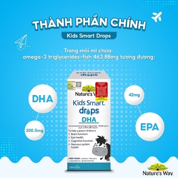 Ảnh của Nature's Way Kids Smart Drops DHA - Bổ sung DHA, EPA tốt cho não bộ, mắt và hệ thần kinh (nhập khẩu chính hãng)