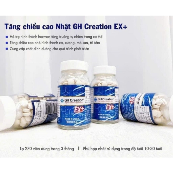 Ảnh của GH Creation EX viên uống hỗ trợ tăng chiều cao chính hãng Nhật Bản