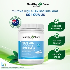 [HÀNG NHẬP KHẨU] VIÊN DẦU CÁ OMEGA 3 1000MG HEALTHY CARE (hộp 400viên)