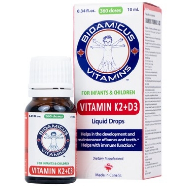 Ảnh của Dung dịch Biomicus For Infants And Children Vitamin K2 And D3 hỗ trợ tốt cho xương, răng của bé (10ml)