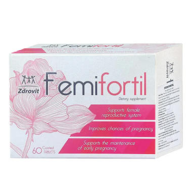 Ảnh của Viên uống Femifortil NP Pharma bổ trứng, hỗ trợ sinh sản, tăng khả năng thụ thai Hộp 60 Viên