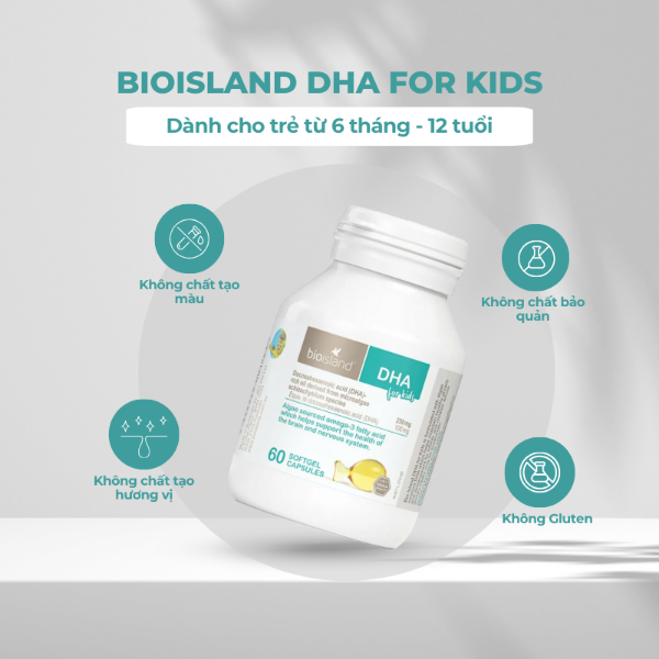 Ảnh của Viên bổ sung Bio Island DHA for kid ( lọ 60viên )