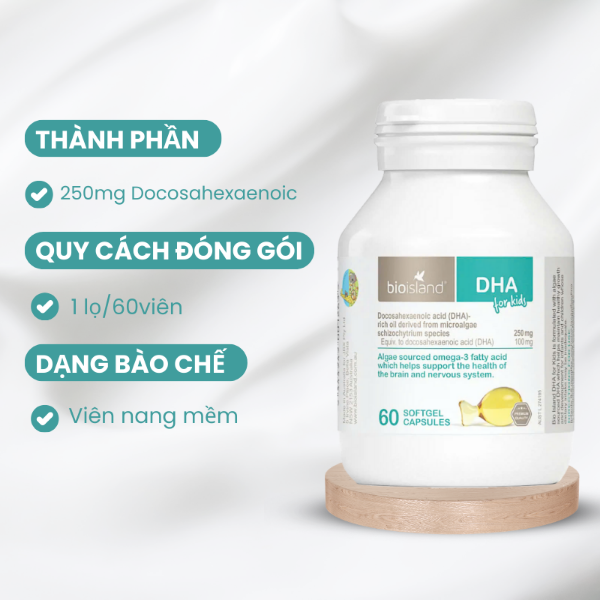 Ảnh của Viên bổ sung Bio Island DHA for kid ( lọ 60viên )