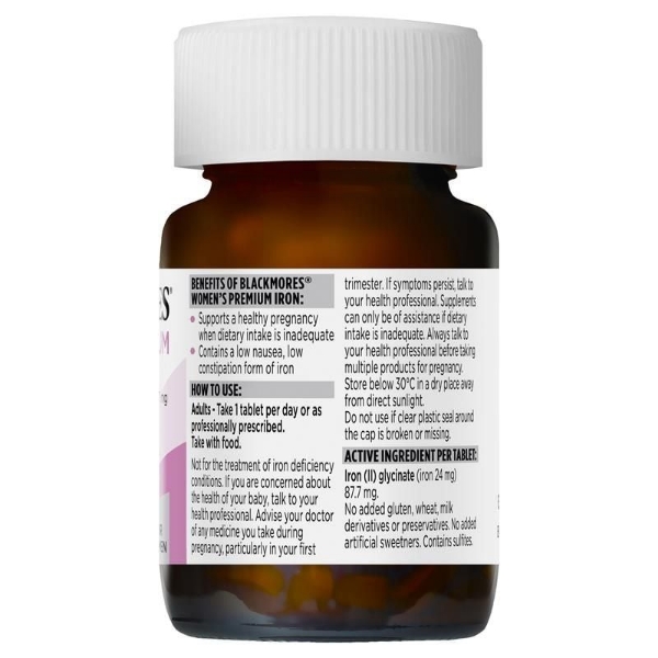 Ảnh của  Viên uống bổ sung sắt BLACKMORES WOMEN'S PREMIUM IRON (lọ 30 viên)