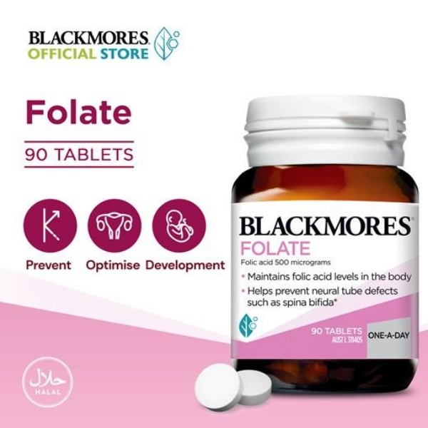 Ảnh của  Viên uống bổ sung acid folic BLACKMORES FOLATE (lọ 90 viên)