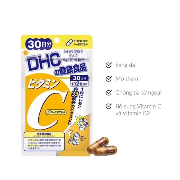 Ảnh của THỰC PHẨM BẢO VỆ SỨC KHỎE DHC VITAMIN C hỗ trợ da sáng mịn ( 60viên )