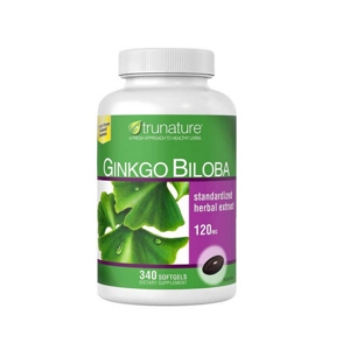 Ảnh của Viên uống bổ não Ginkgo Biloba 120mg Trunature của Mỹ Lọ 340 viên