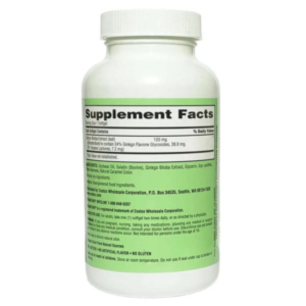 Ảnh của Viên uống bổ não Ginkgo Biloba 120mg Trunature của Mỹ Lọ 340 viên