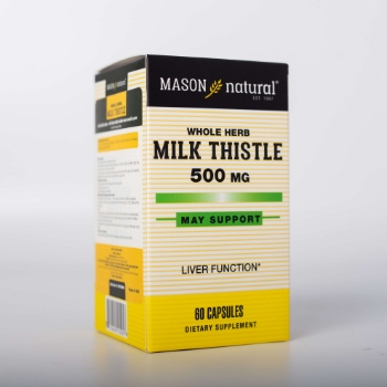 Ảnh của Mason Natural Milk Thistle 500mg - Hỗ trợ giải độc và tăng cường chức năng gan (lọ 60viên)