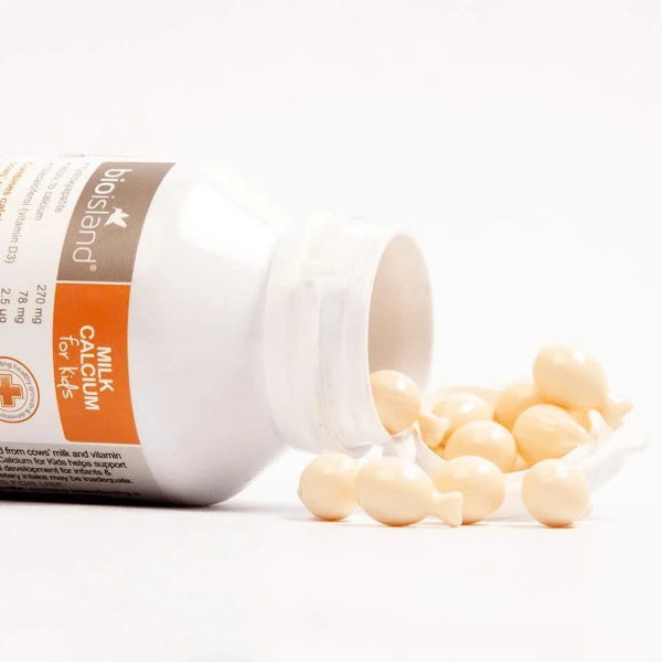 Ảnh của Viên uống Canxi sữa  Bioisland Milk Calcium For Kids Bổ sung Canxi, K2 và D3 cho trẻ (Hộp 90 viên)