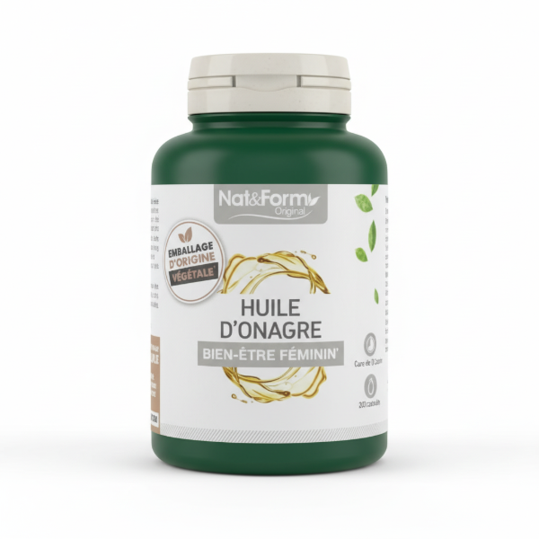 Ảnh của Nat & Form Huile d'Onagre – Viên Dầu Anh Thảo & Lưu Ly, Lọ 200 viên (Pháp)