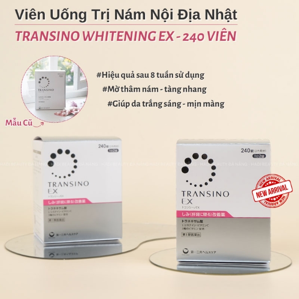 Ảnh của Viên Uống Transino Trị Nám Tàn Nhang 240 Viên