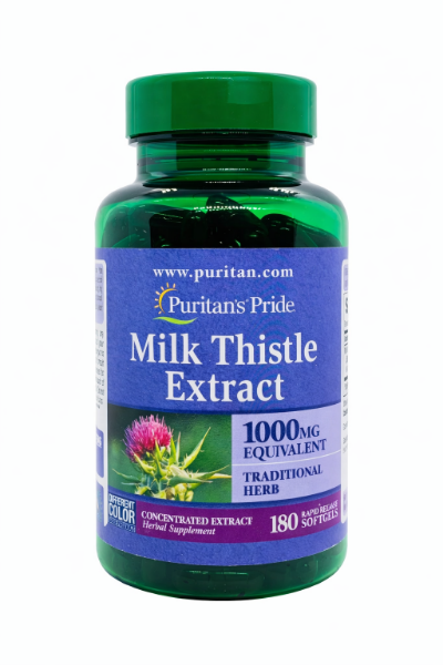 Ảnh của Viên Uống bổ gan Milk Thistle Extract Puritan’s Pride 1000mg của Mỹ Lọ 180 viên