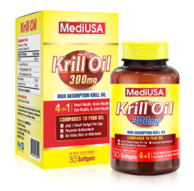 Viên uống dầu nhuyễn thể giàu omega 3 - KRILL OIL (lọ 30 viên)