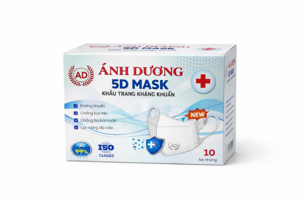 Ảnh của Khẩu trang 5D Ánh Dương Hộp 100 cái
