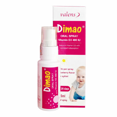 Ảnh của Xịt Dimao Vitamin D3 400IU – Hỗ trợ hấp thu canxi trẻ